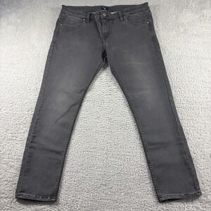 Giant Jeans Mens 34x 27 Gray Stretch Tapered Goth Emo Grunge Y2K Metal